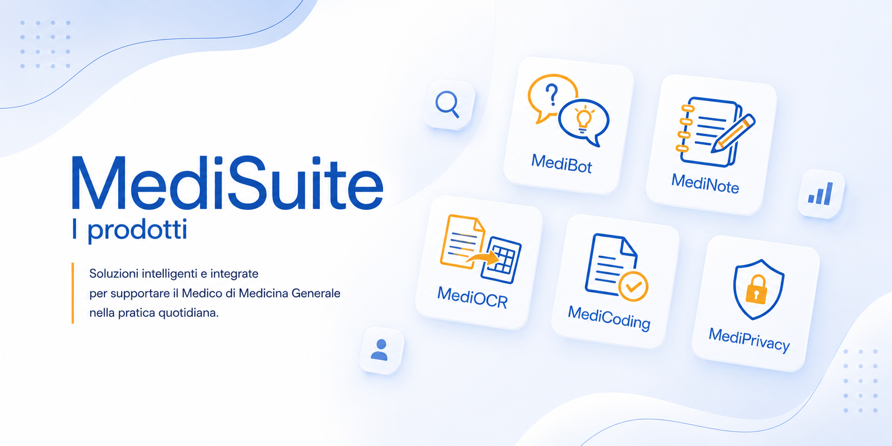MediSuite, i prodotti: soluzioni intelligenti e integrate per supportare il Medico di Medicina Generale nella pratica quotidiana.